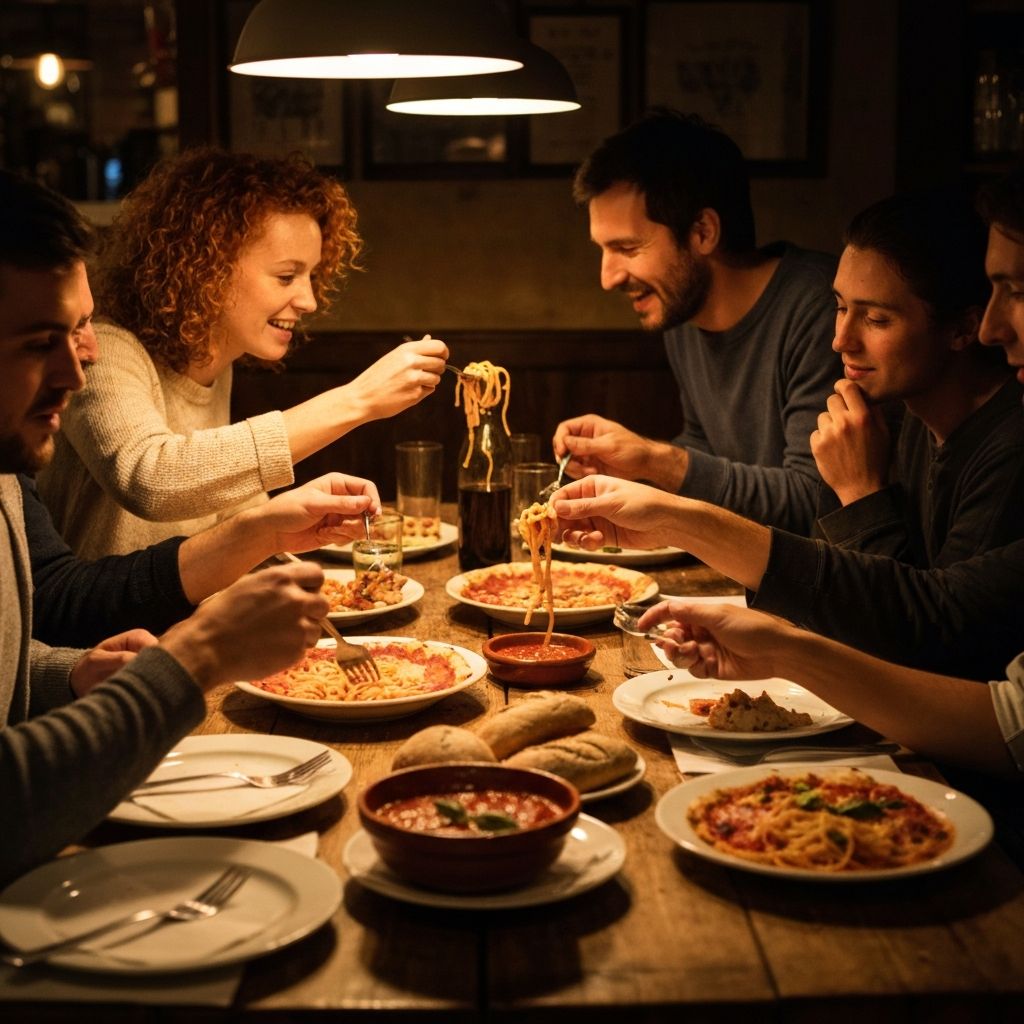 Incontro sociale a tavola